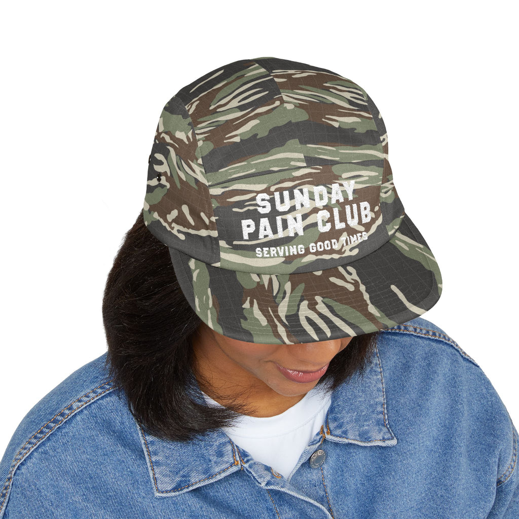 Sunday Pain Club Bold 5-Panel Cap – bestickte Cycling Cap von Natureholix (Ansicht 4)