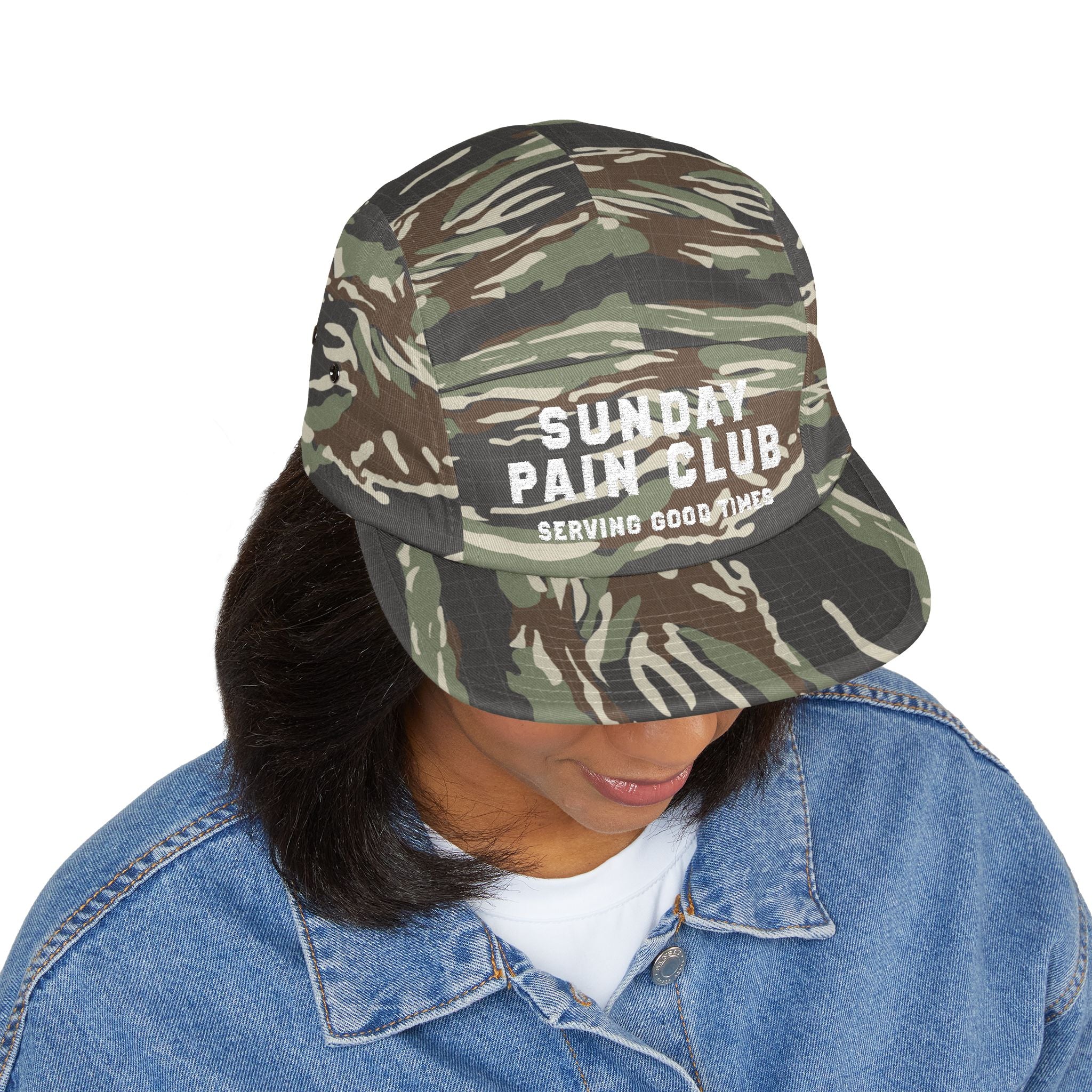Sunday Pain Club Bold 5-Panel Cap – bestickte Cycling Cap von Natureholix (Ansicht 4)