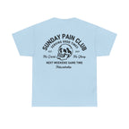 Sunday Pain Club Pastel T-Shirt – Natureholix Cycling Shirt – Cycling Casual Wear getragen im Alltag