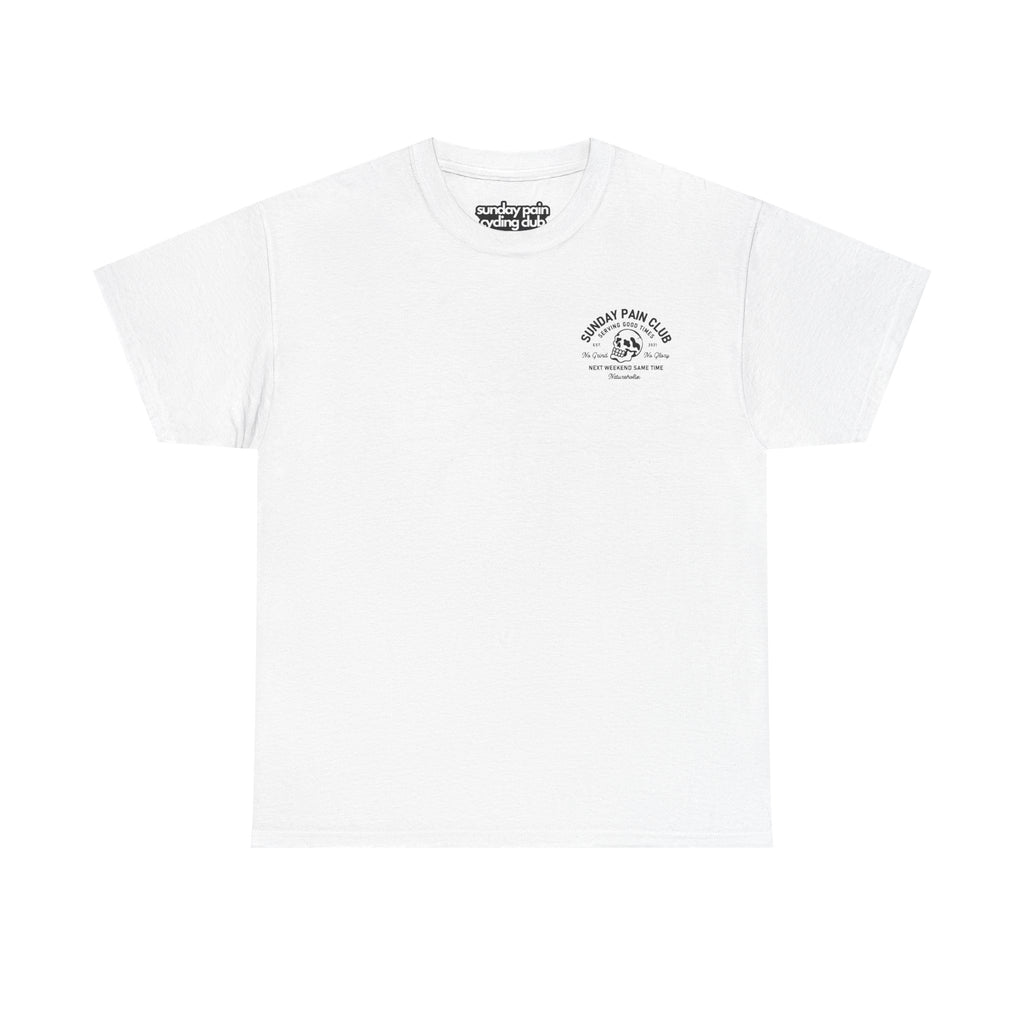 Sunday Pain Club Pastel T-Shirt – Natureholix Cycling Shirt – Detailansicht des Prints