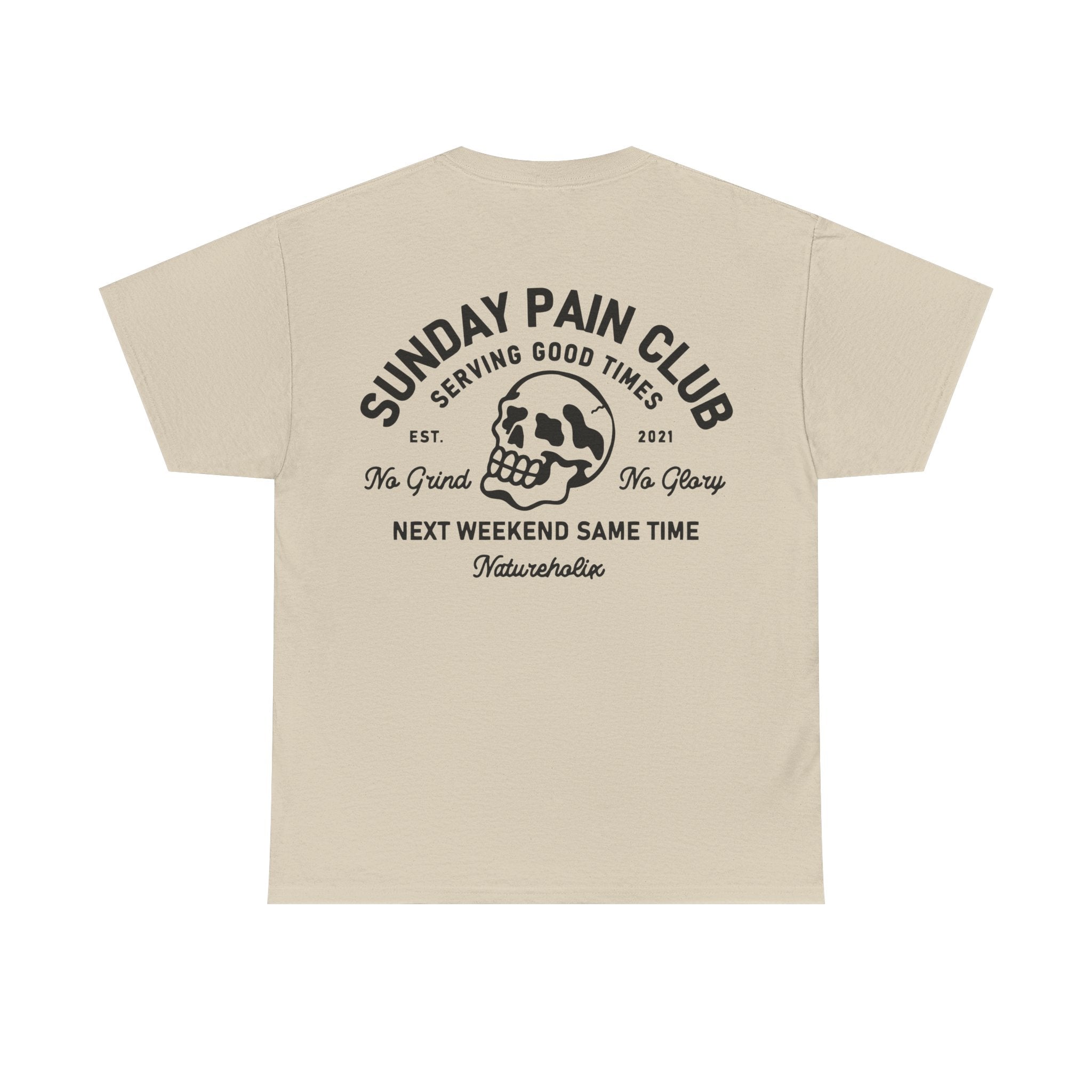 Sunday Pain Club Pastel T-Shirt – Natureholix Cycling Shirt – Print Close-up