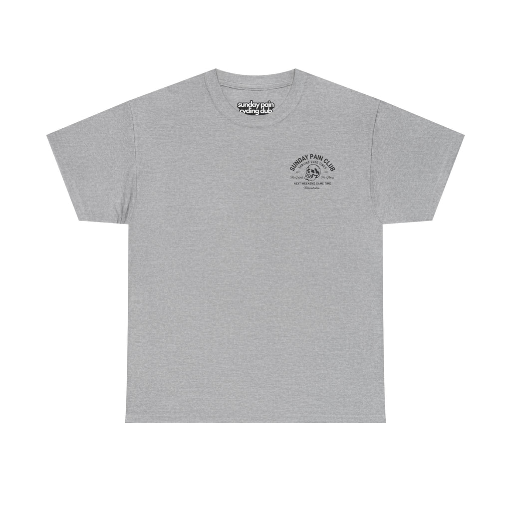 Sunday Pain Club Pastel T-Shirt – Natureholix Cycling Shirt – Modelansicht im Lifestyle-Setting