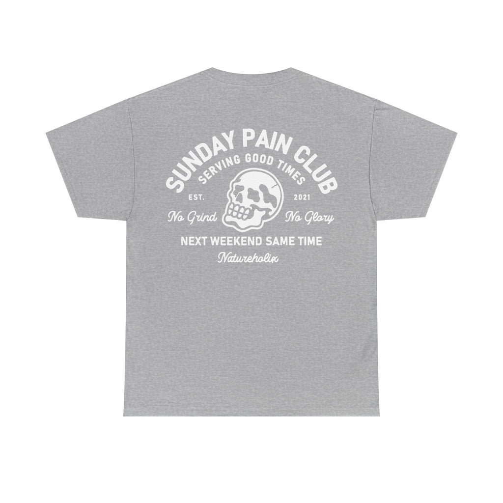 Sunday Pain Club T-Shirt Schwarz – Natureholix Cycling Shirt Herren – Modelansicht im Lifestyle-Setting