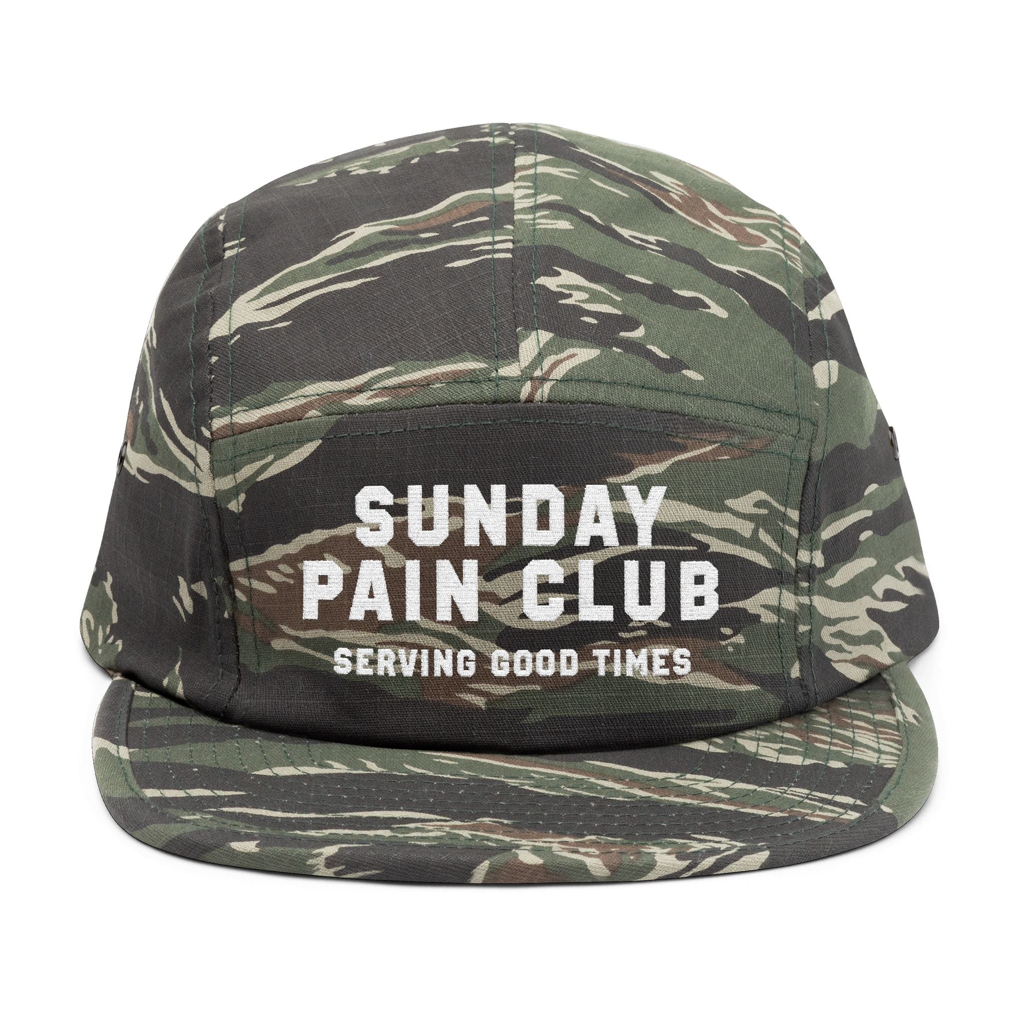 Sunday Pain Club Bold 5-Panel Cap – bestickte Cycling Cap von Natureholix (Ansicht 1)