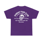 Sunday Pain Club T-Shirt Schwarz – Natureholix Cycling Shirt Herren – Print Close-up