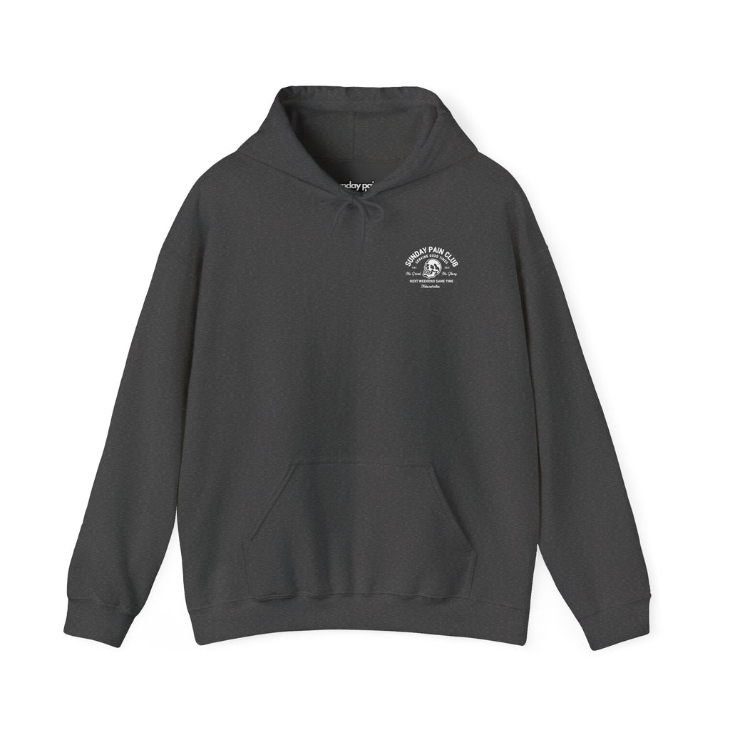 Sunday Pain Club Hoodie – Cycling Pullover Herren Natureholix – Modelansicht im Lifestyle-Setting