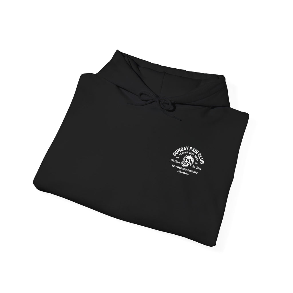 Sunday Pain Club Hoodie – Cycling Pullover Herren Natureholix – Print Close-up
